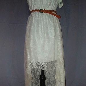 NWT High Low Lace Maxi